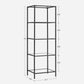 5-Tier Bookcase, Steel Frame Black FredCo