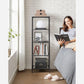 5-Tier Bookcase, Steel Frame Black FredCo
