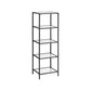 5-Tier Bookcase, Steel Frame Black FredCo