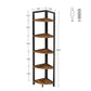 5 Tier Corner Bookshelf FredCo
