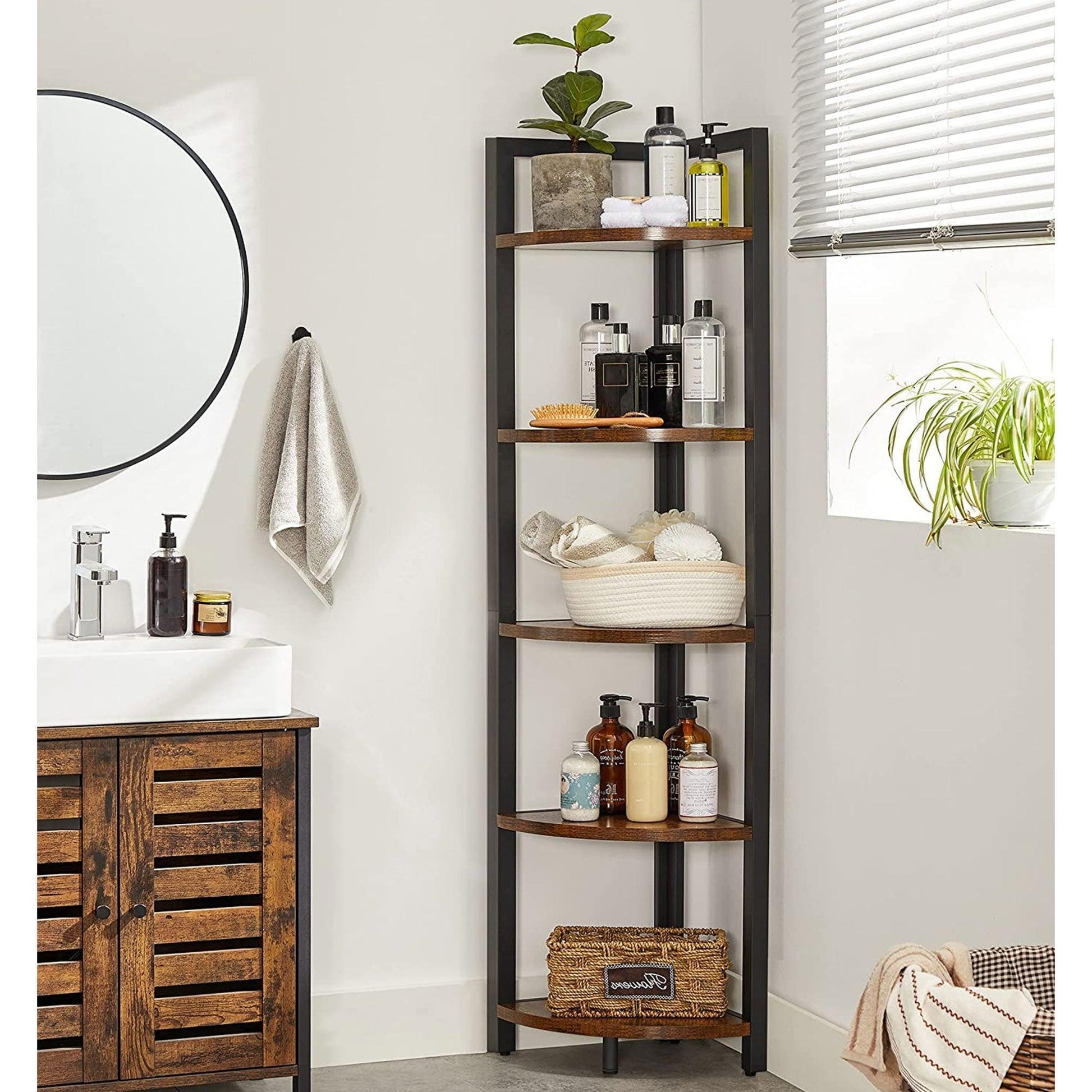 5 Tier Corner Bookshelf FredCo