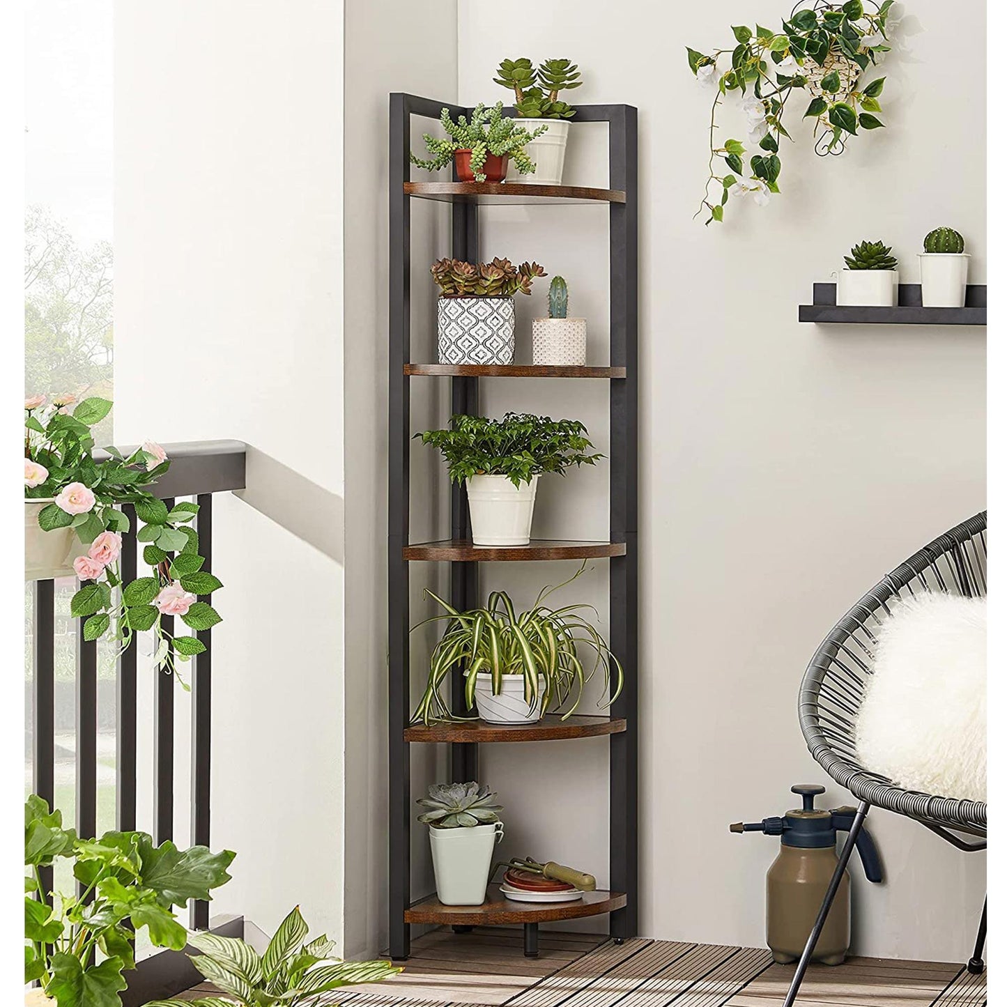 5 Tier Corner Bookshelf FredCo
