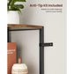 5 Tier Corner Shelf, 63 Inch Tall, Brown FredCo