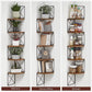 5-Tier Corner Shelf, Brown/Black FredCo