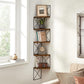 5-Tier Corner Shelf, Brown/Black FredCo
