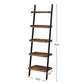 5-Tier Ladder Shelf Rustic Brown FredCo