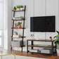5-Tier Ladder Shelf Rustic Brown FredCo