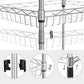 5-Tier Metal Storage Shelf White FredCo