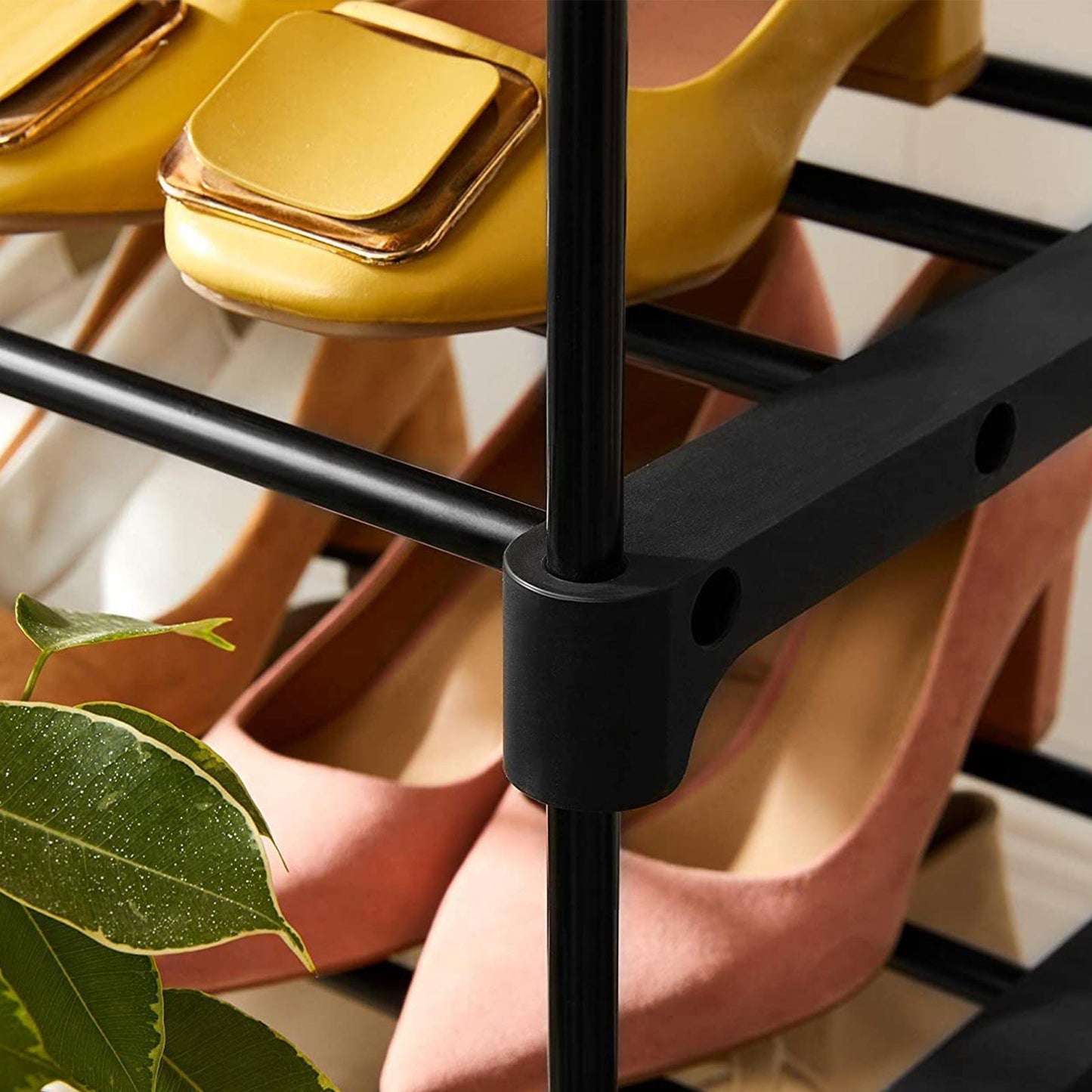 5-Tier Shoe Rack Black FredCo