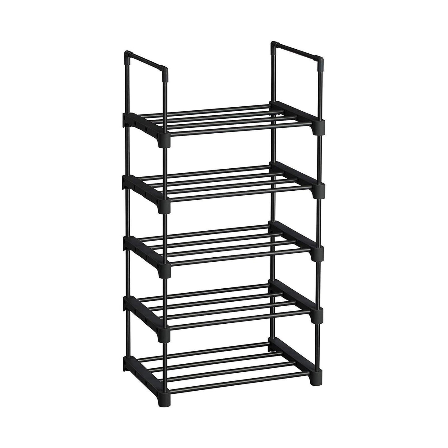 5-Tier Shoe Rack Black FredCo