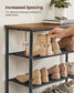 5-Tier Shoe Rack with 4 Fabric Shelves Coats FredCo
