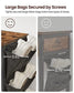 5-Tier Shoe Rack with 4 Fabric Shelves Coats FredCo