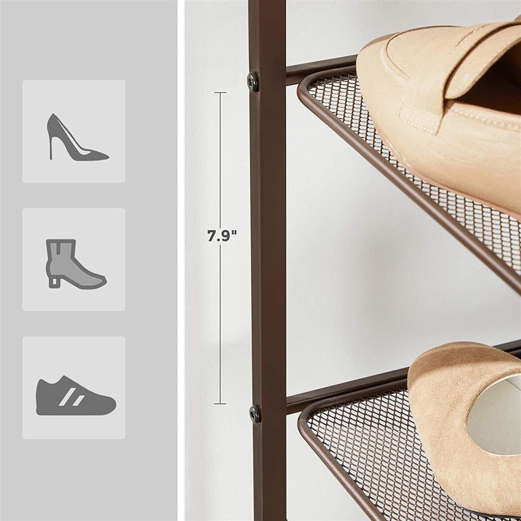 5-Tier Stackable Shoe Rack FredCo