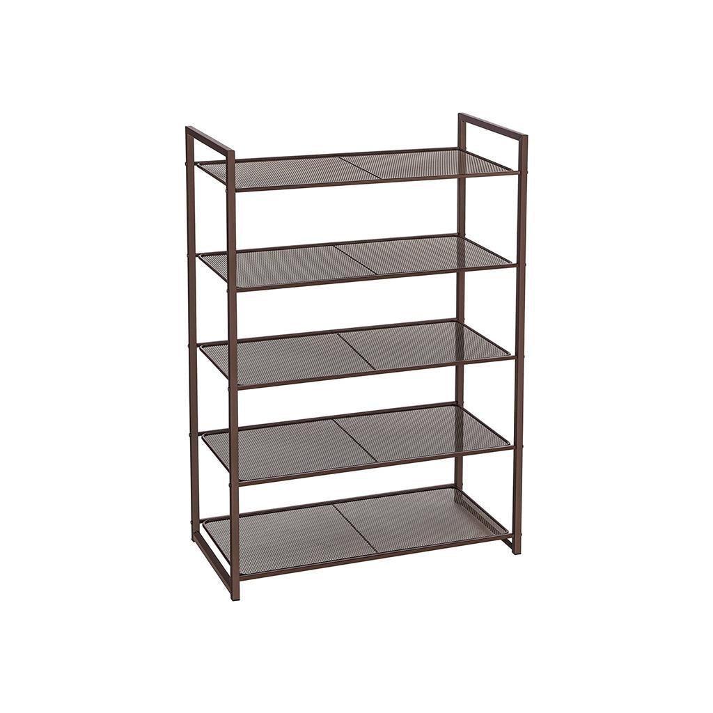 5-Tier Stackable Shoe Rack FredCo