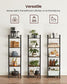 5-Tier Storage Rack, Rustic Brown and Black FredCo