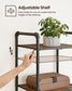 5-Tier Storage Rack, Rustic Brown and Black FredCo