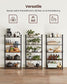 5-Tier Storage Shelf, 24” Rustic Brown and Black FredCo