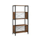 5-Tier Storage Shelf Rustic Brown FredCo