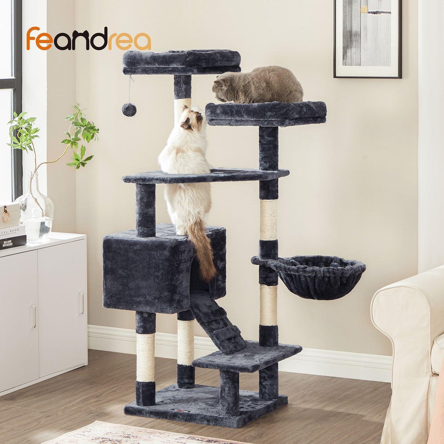 55.9-Inch Large Cat Tower with Bed FredCo