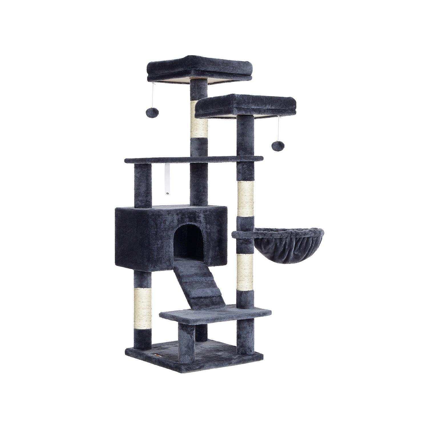 55.9-Inch Large Cat Tower with Bed FredCo