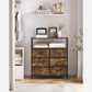 6 Chest of Drawers Rustic Brown FredCo