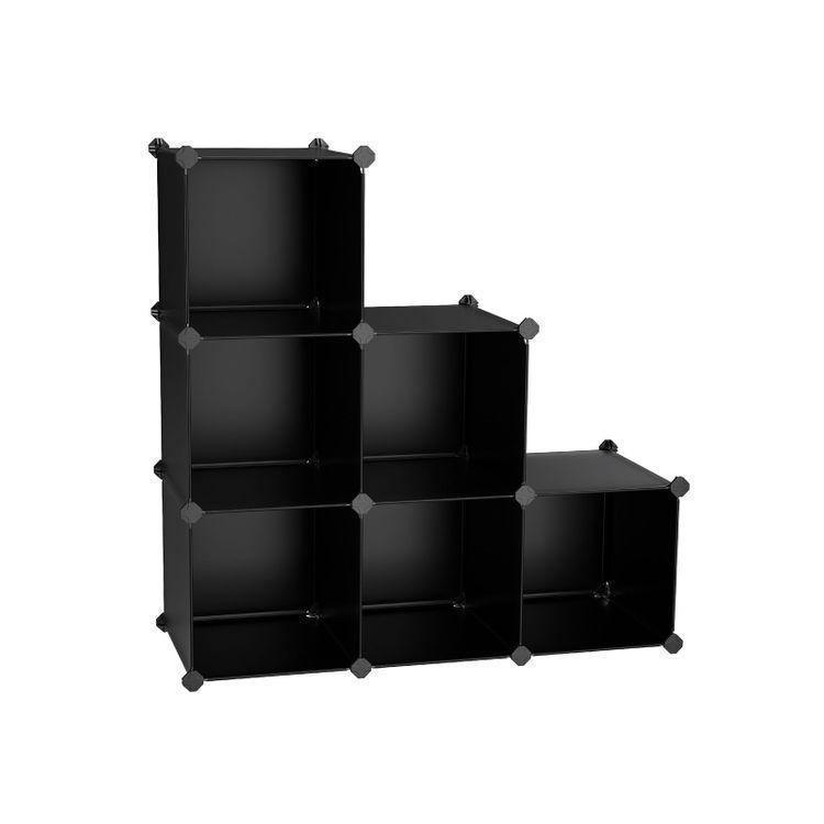 6 Cubes Storage Organizer Black FredCo