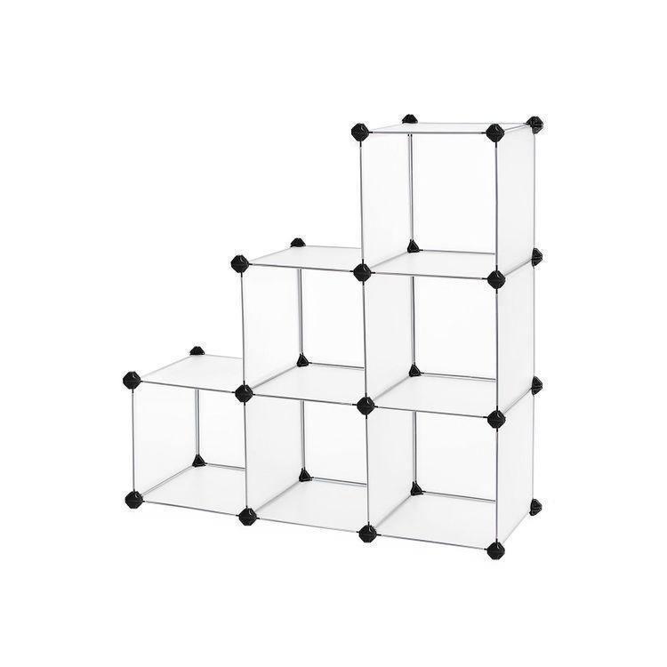 6 Cubes Storage Organizer Clear FredCo