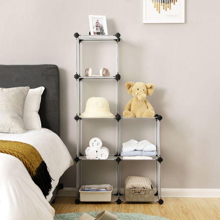 6 Cubes Storage Organizer Clear FredCo