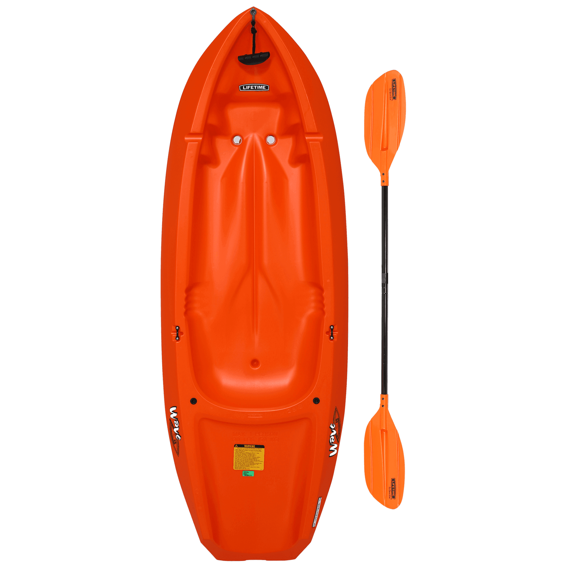 6 ft. Youth Kayak (Paddle Included) Green Kids FredCo