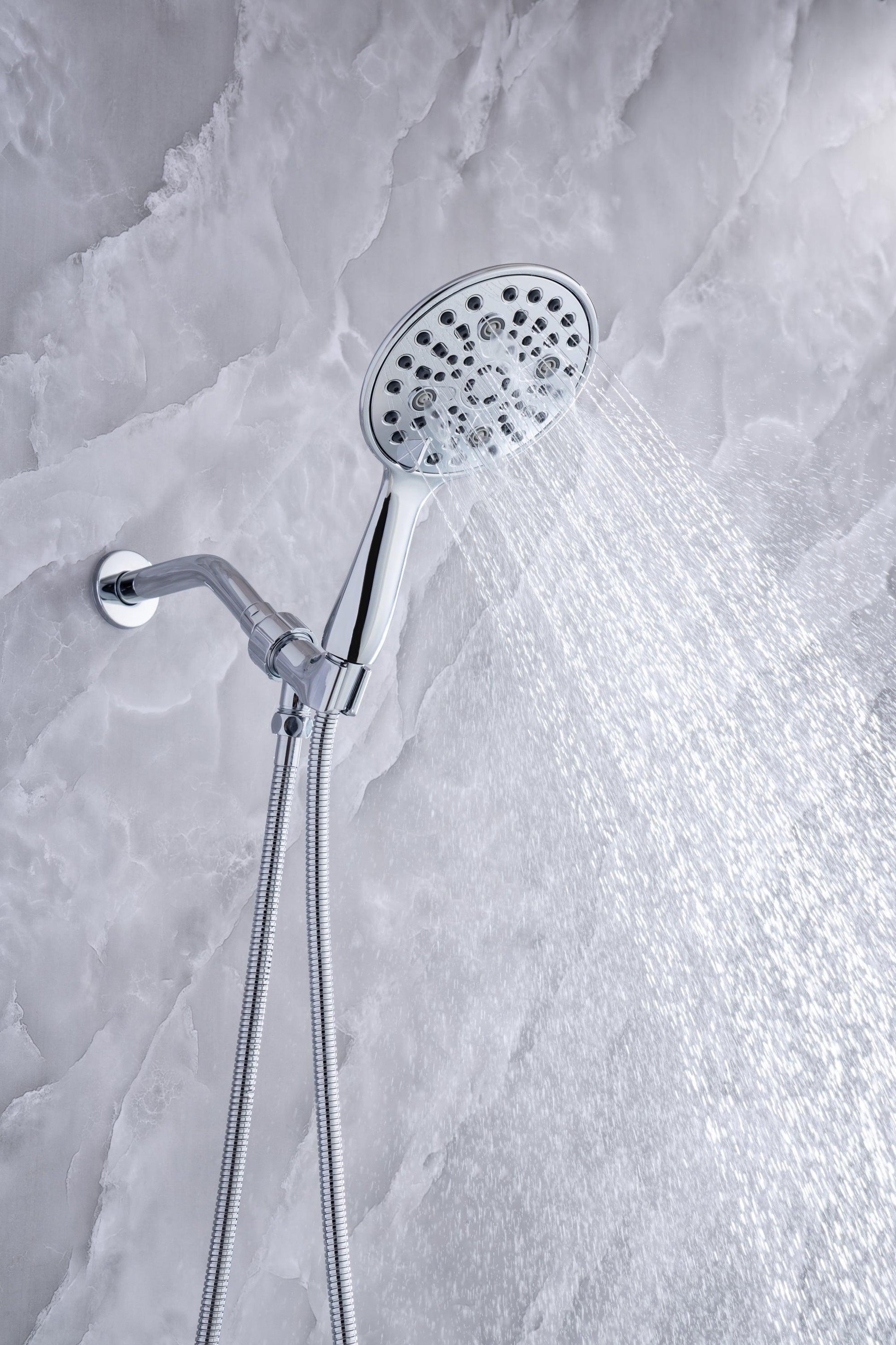 6 In. Detachable Handheld Shower Head Shower Faucet Shower System D92101CP-6 FredCo