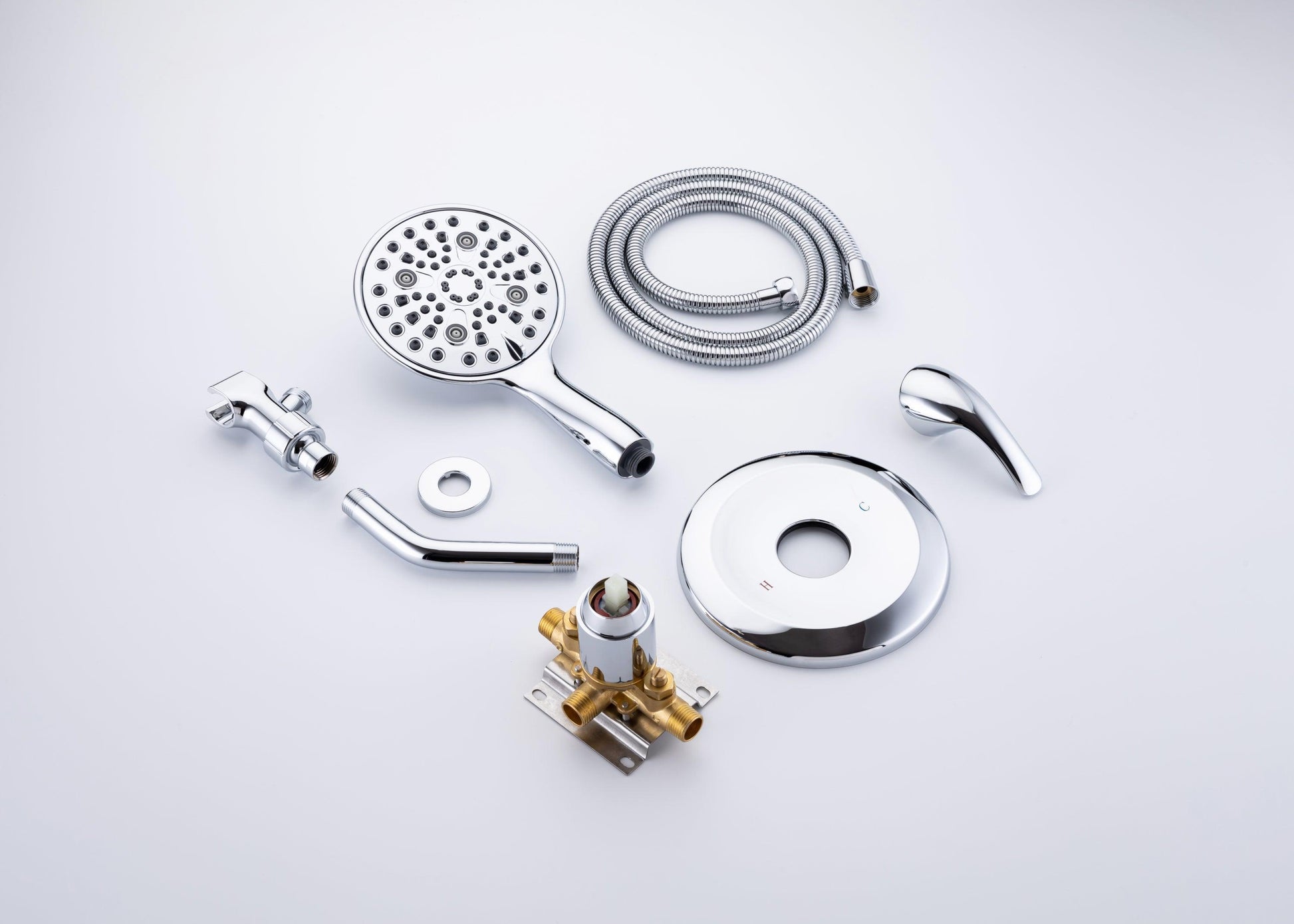 6 In. Detachable Handheld Shower Head Shower Faucet Shower System D92101CP-6 FredCo