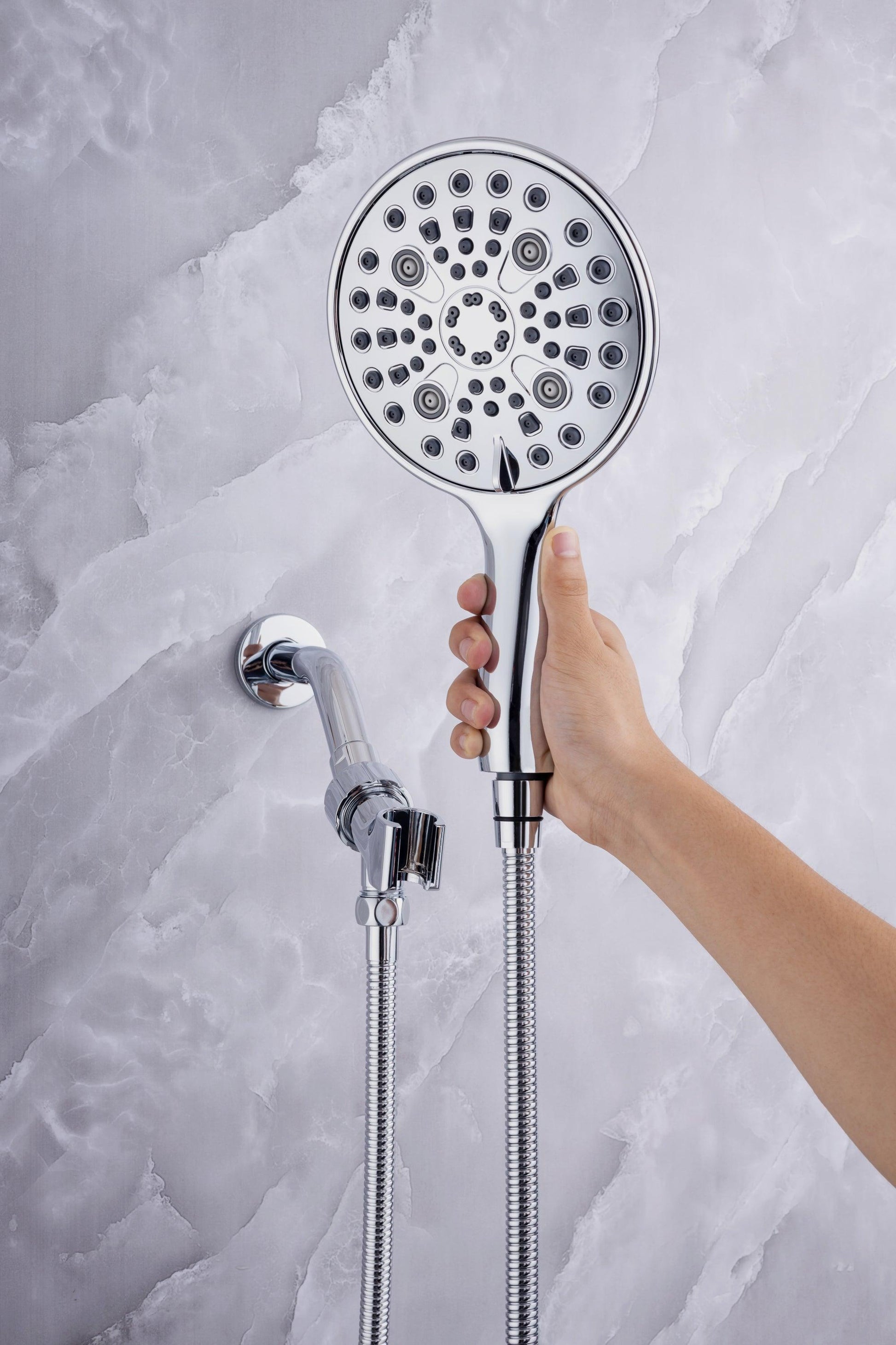 6 In. Detachable Handheld Shower Head Shower Faucet Shower System D92101CP-6 FredCo