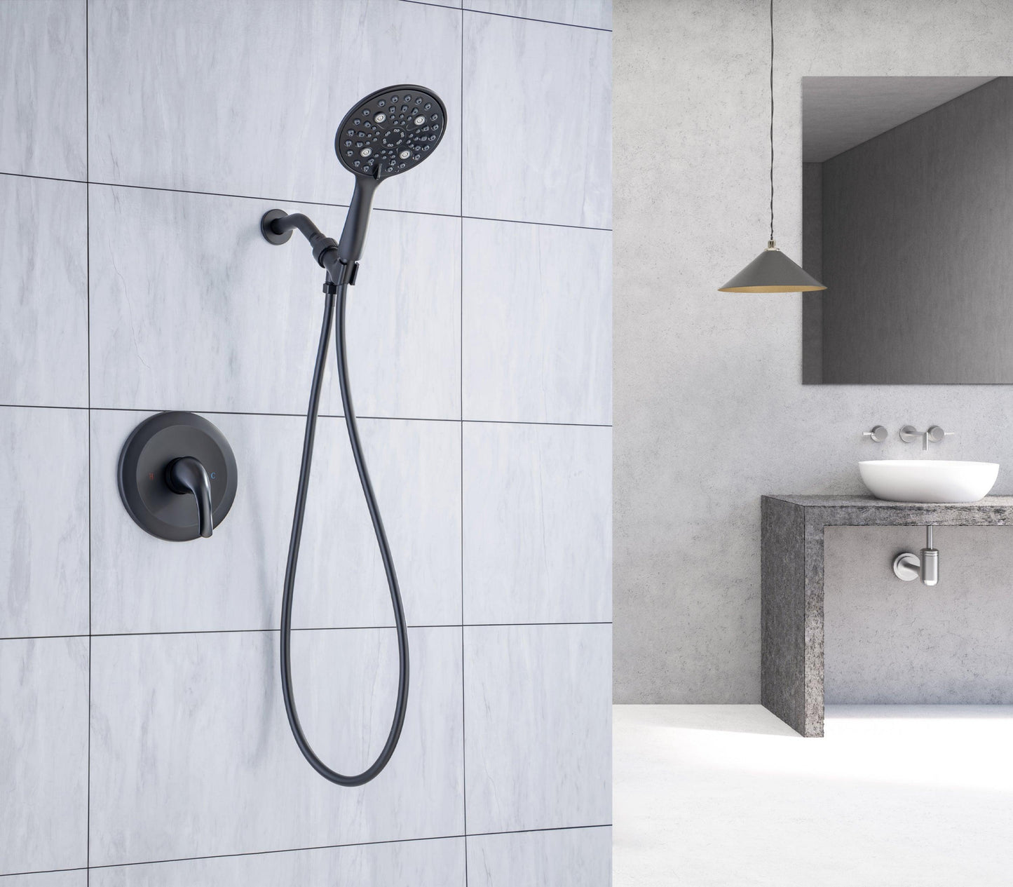 6 In. Detachable Handheld Shower Head Shower Faucet Shower System D92101H-6 FredCo