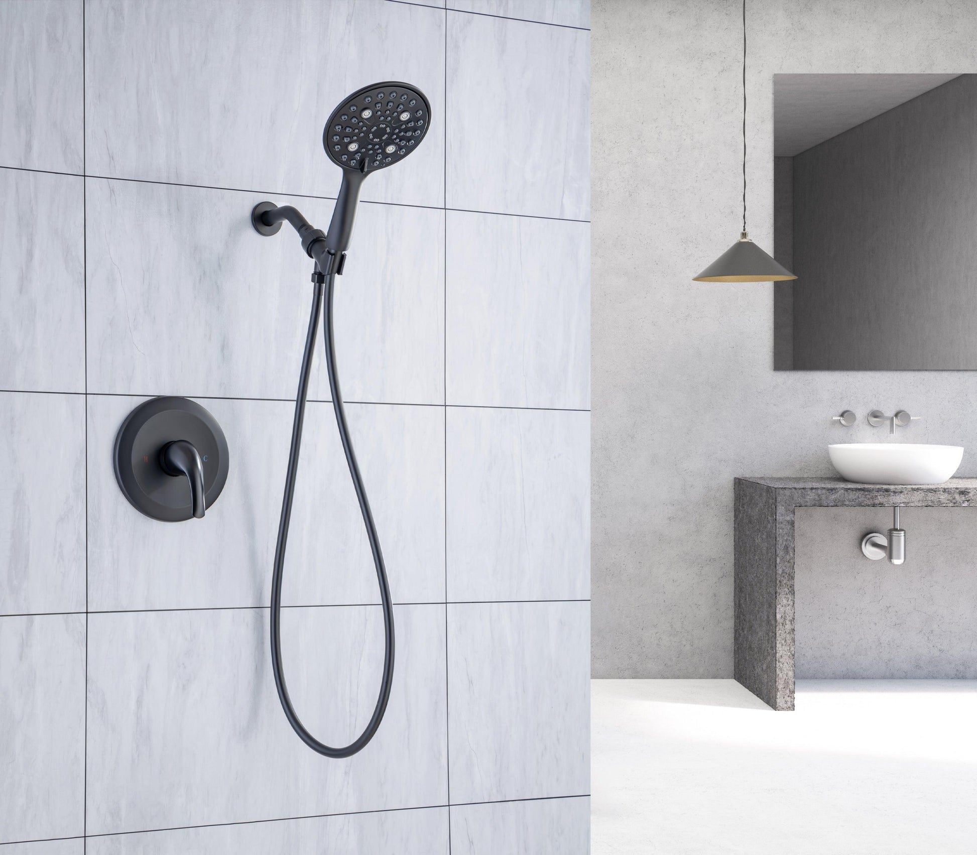 6 In. Detachable Handheld Shower Head Shower Faucet Shower System D92101H-6 FredCo