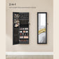 6 LEDs Mirror Jewelry Cabinet with Mirror and Lockable, Black FredCo