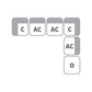 6 PC SECTIONAL 551511-SET Coaster FredCo