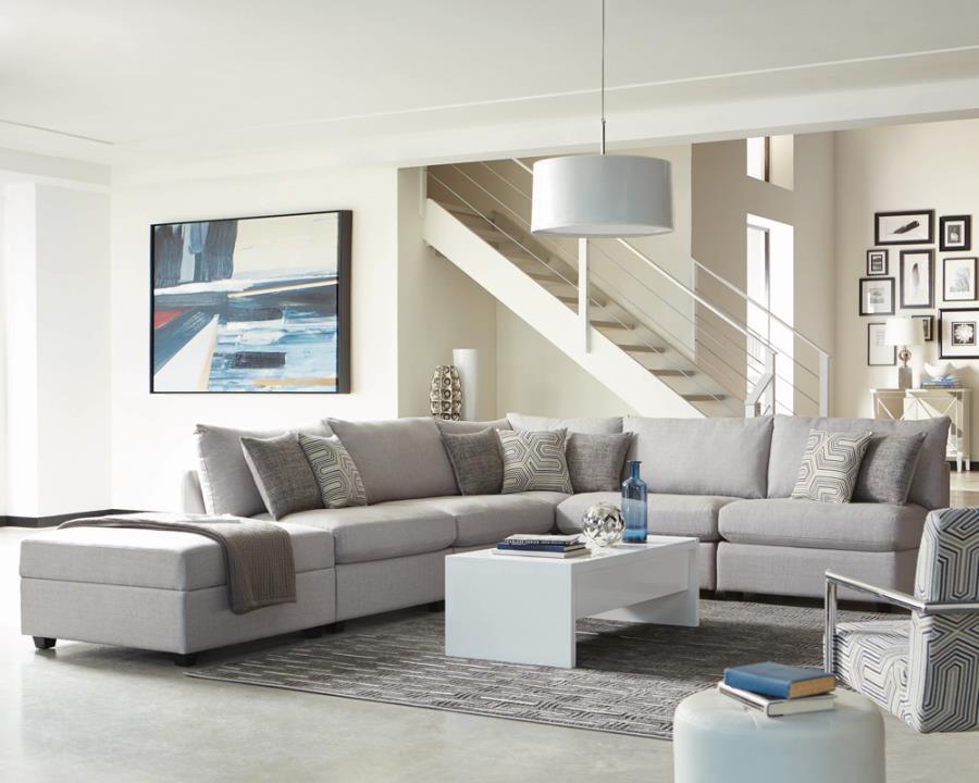 6 PC SECTIONAL 551511-SET Coaster FredCo