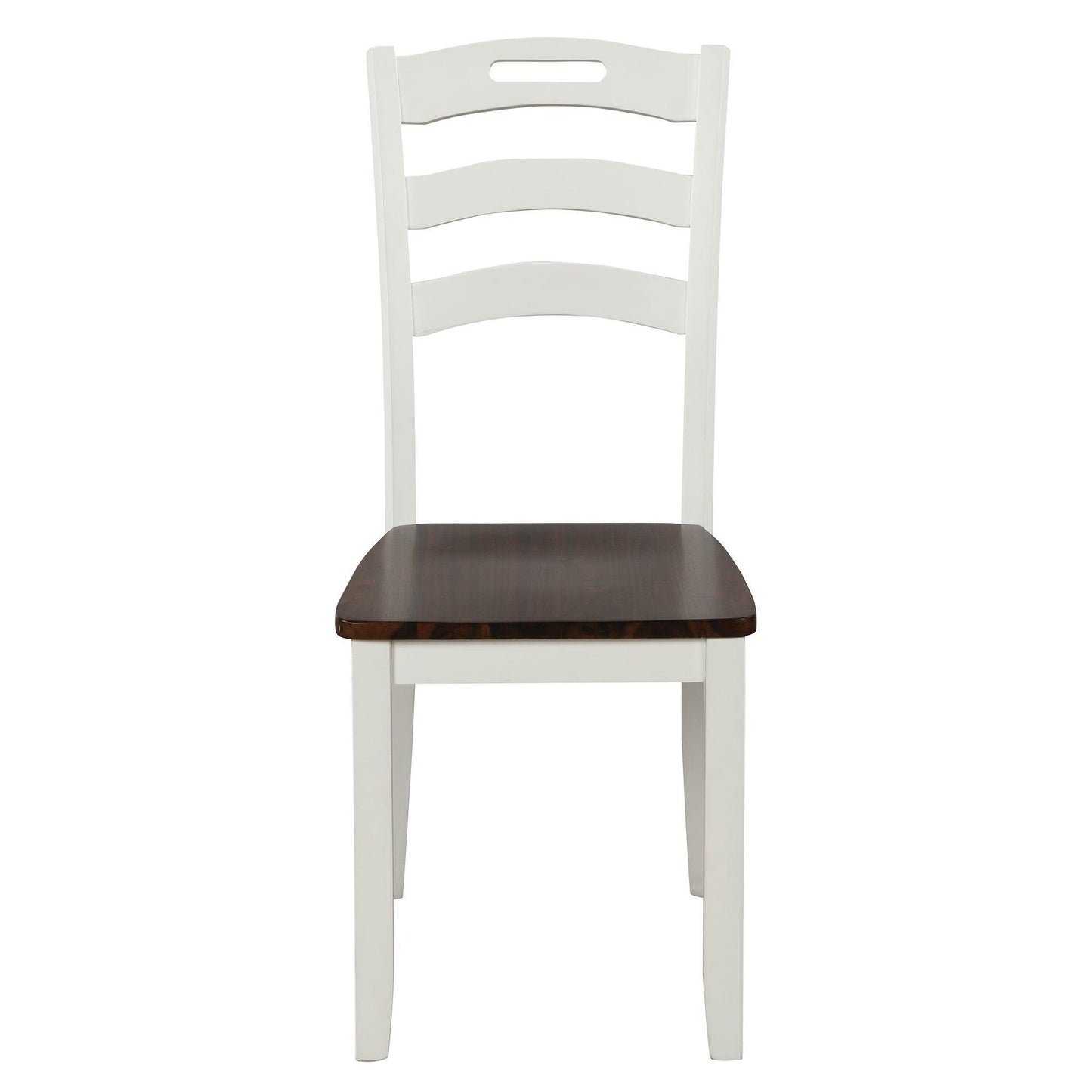 6 Piece Dining Table Set with Bench, Table Set with Waterproof Coat, Ivory and Cherry SH000119AAK FredCo