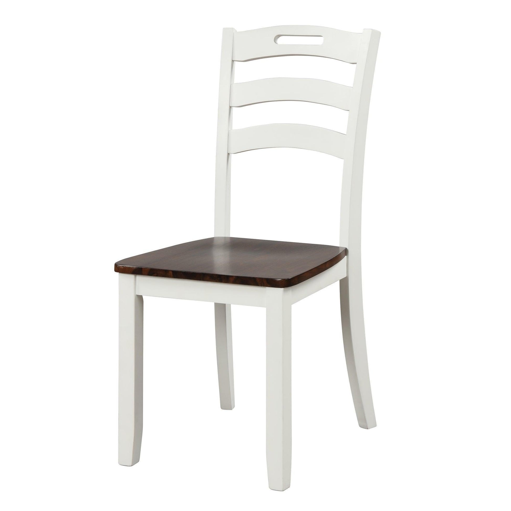 6 Piece Dining Table Set with Bench, Table Set with Waterproof Coat, Ivory and Cherry SH000119AAK FredCo