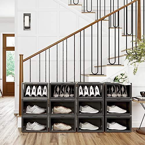 6 Stackable Shoe Organizers Pack FredCo