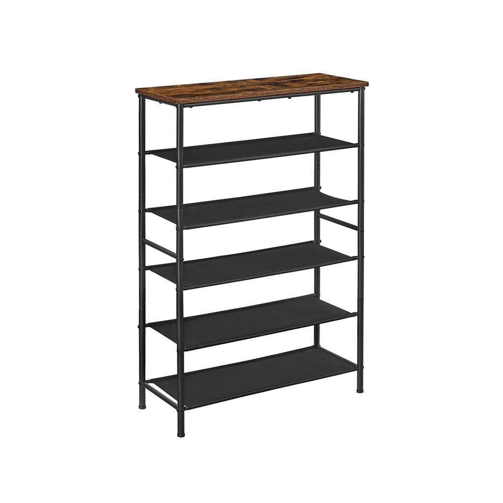 6 Tier Narrow Shoe Rack FredCo