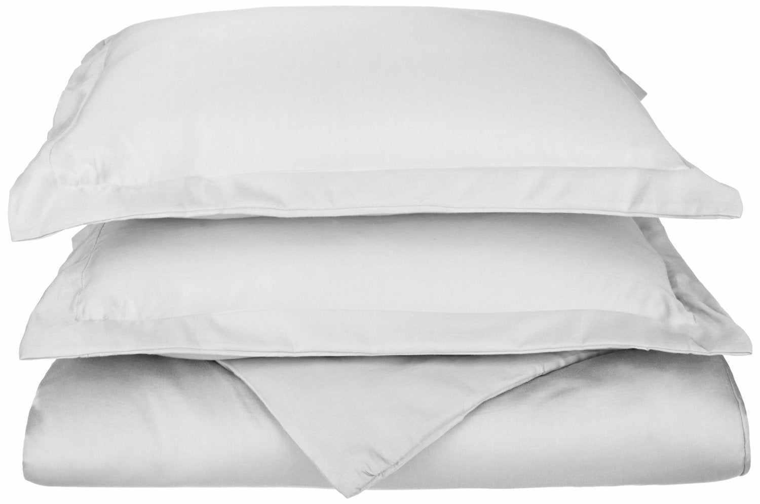 600-Thread Count Cotton-Blend Ultra-Soft Hem-Stitched Duvet Cover Set FredCo