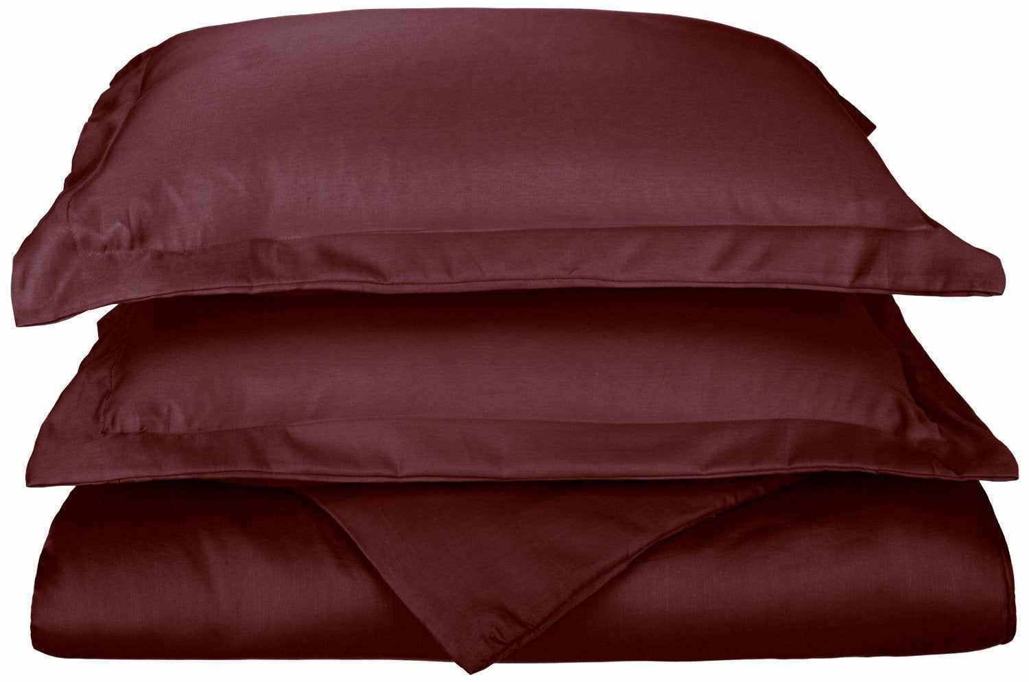 600-Thread Count Cotton-Blend Ultra-Soft Hem-Stitched Duvet Cover Set FredCo