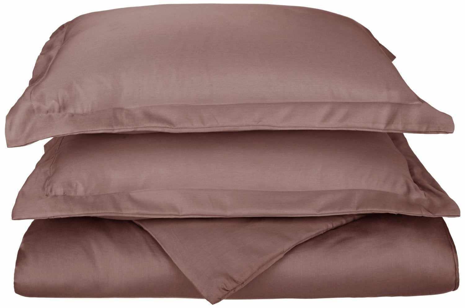 600-Thread Count Cotton-Blend Ultra-Soft Hem-Stitched Duvet Cover Set FredCo