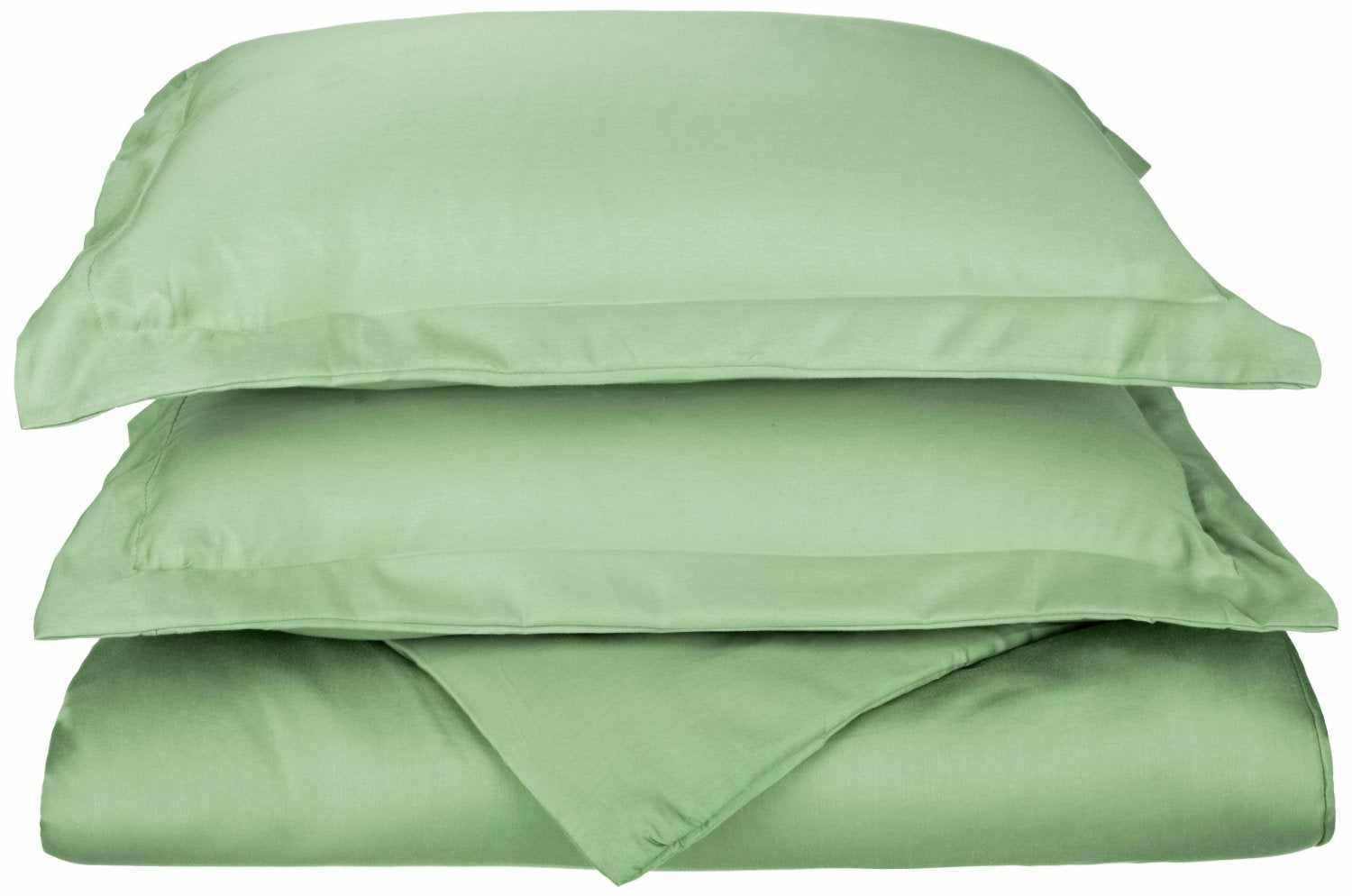 600-Thread Count Cotton-Blend Ultra-Soft Hem-Stitched Duvet Cover Set FredCo