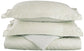 600-Thread Count Cotton-Rich Wrinkle-Resistant Paisley Duvet Cover Set FredCo