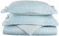600-Thread Count Cotton-Rich Wrinkle-Resistant Paisley Duvet Cover Set FredCo