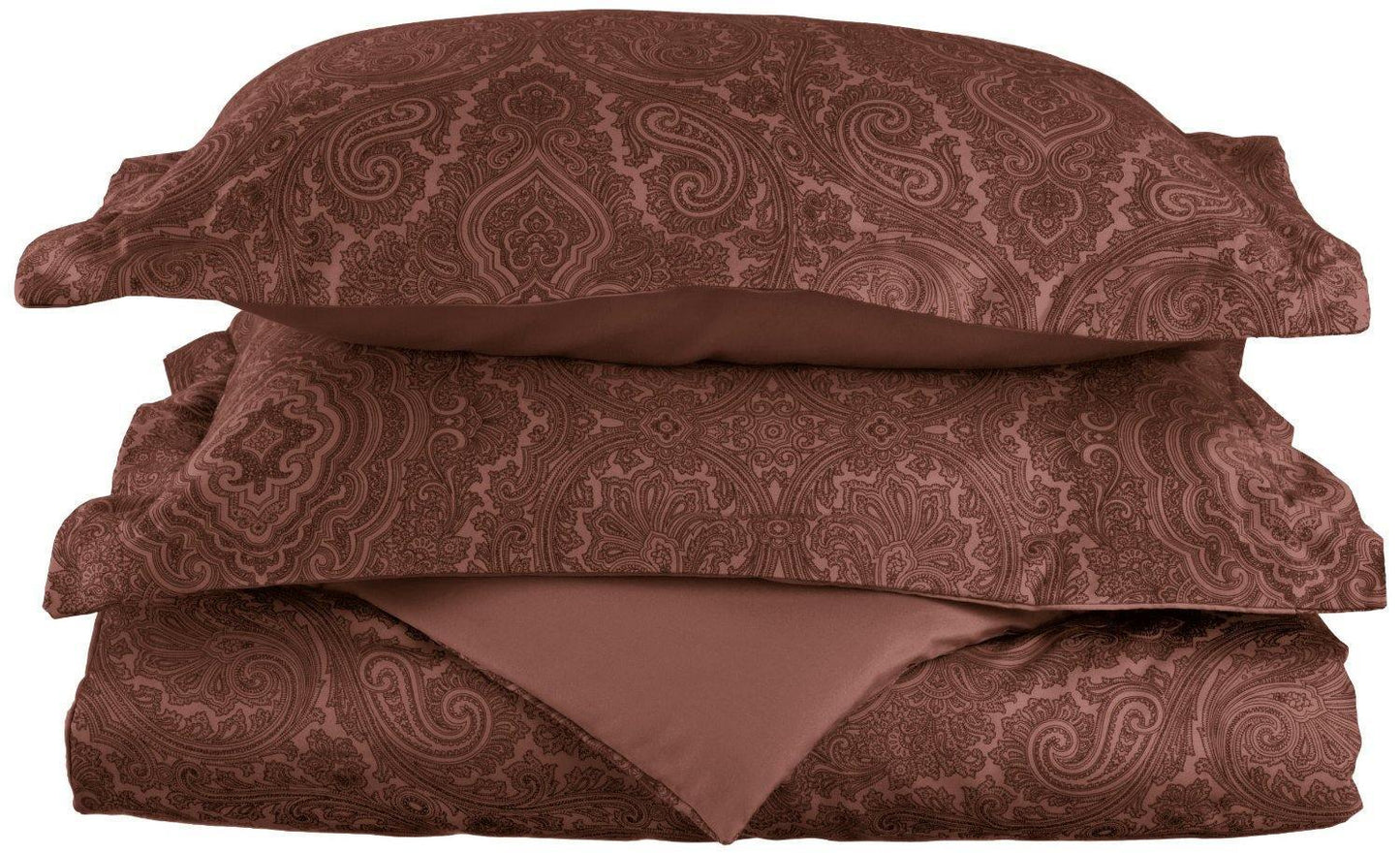 600-Thread Count Cotton-Rich Wrinkle-Resistant Paisley Duvet Cover Set FredCo