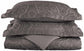 600-Thread Count Cotton-Rich Wrinkle-Resistant Paisley Duvet Cover Set FredCo