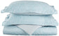 600-Thread Count Cotton-Rich Wrinkle-Resistant Paisley Duvet Cover Set FredCo